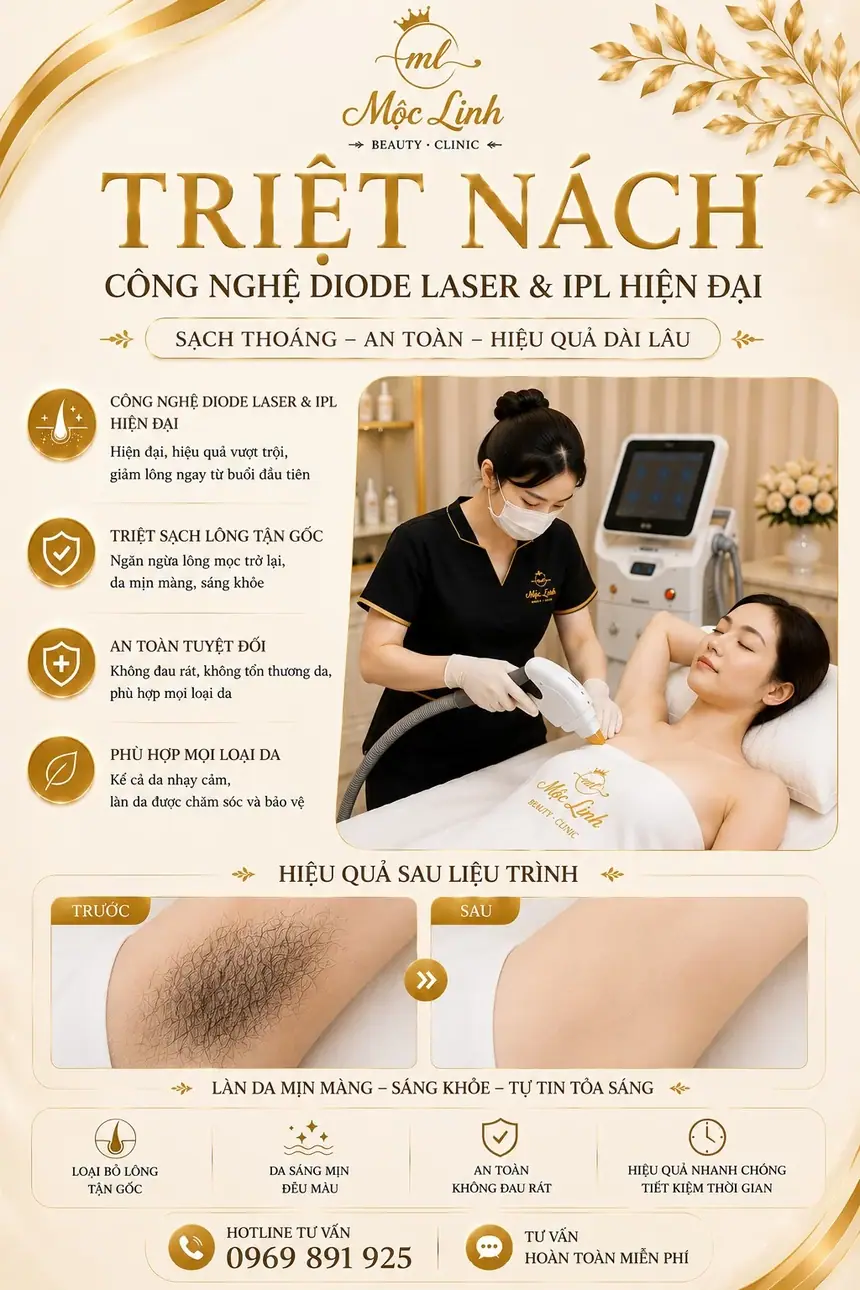 Dịch vụ triệt lông vĩnh viễn an toàn ở Hải Phòng