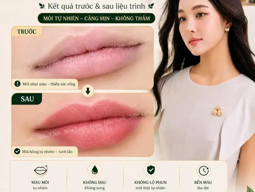 Phun xăm lông mày - phun môi phong thủy Nam Nữ Hải tại Thẩm Mỹ Mộc Linh Hải Phòng - hình 11
