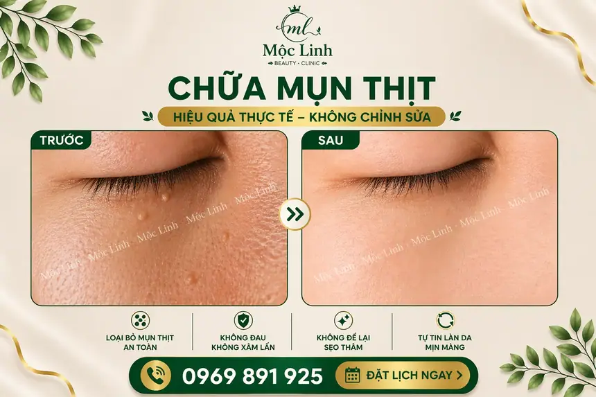 Tẩy nốt ruồi, mụn cơm, mụn thịt tại Thẩm Mỹ Mộc Linh Hải Phòng - hình 6