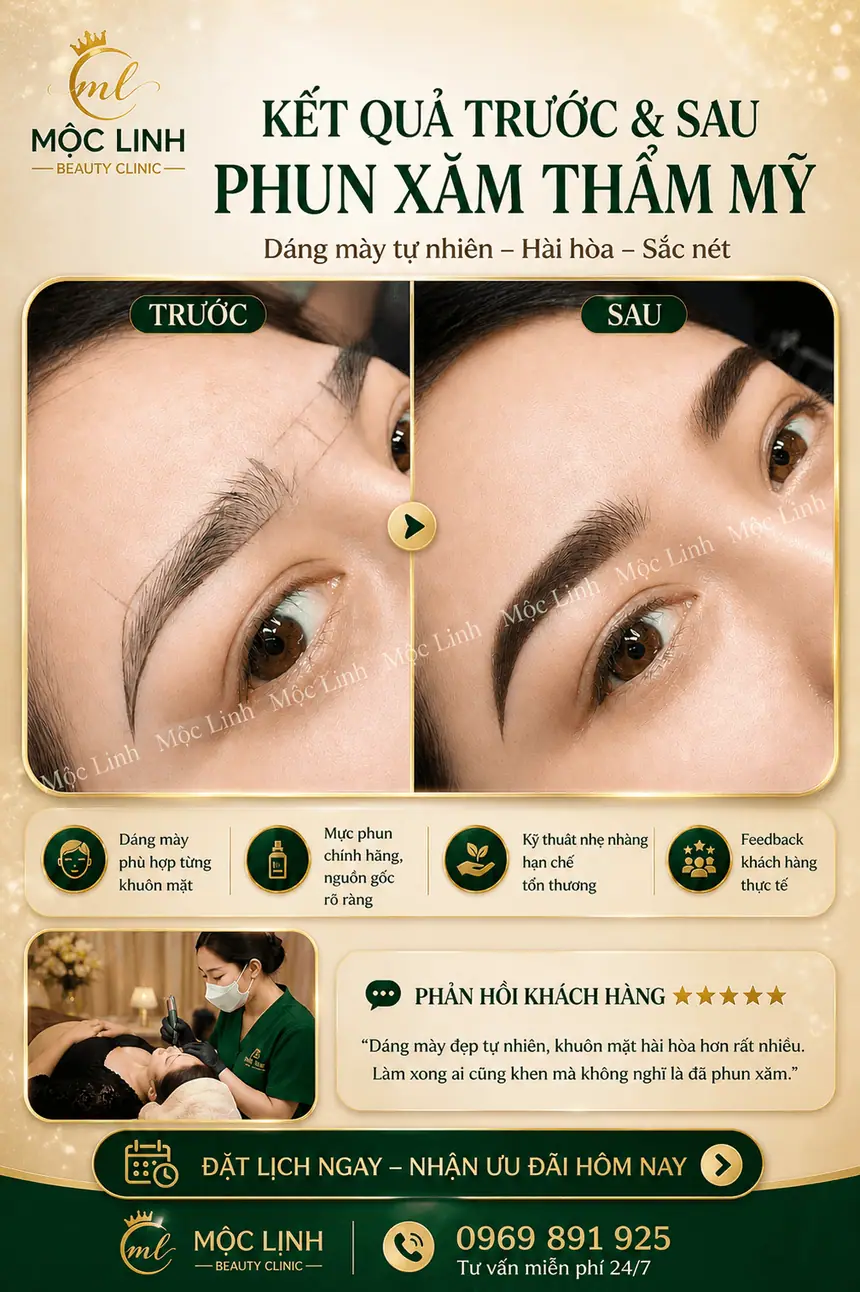 Phun xăm lông mày phun môi hình ảnh Hải Phòng