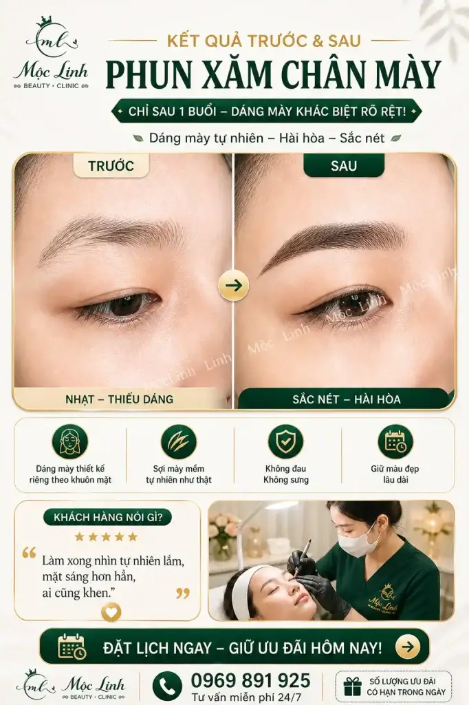 Phun xăm lông mày - phun môi phong thủy Nam Nữ Hải tại Thẩm Mỹ Mộc Linh Hải Phòng - hình 14