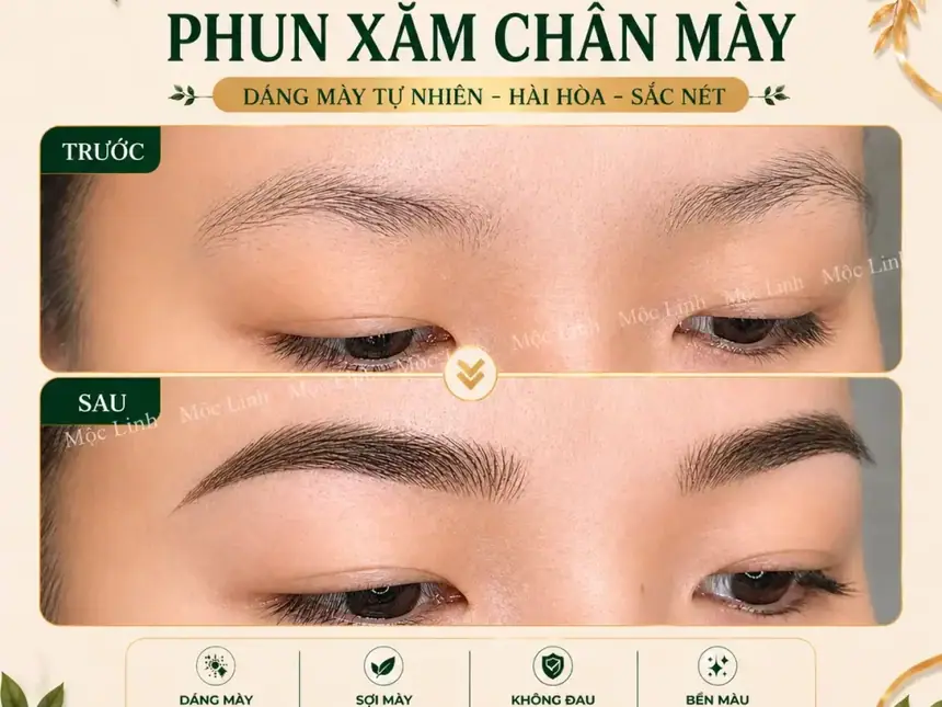 Phun xăm lông mày - phun môi phong thủy Nam Nữ Hải tại Thẩm Mỹ Mộc Linh Hải Phòng - hình 15