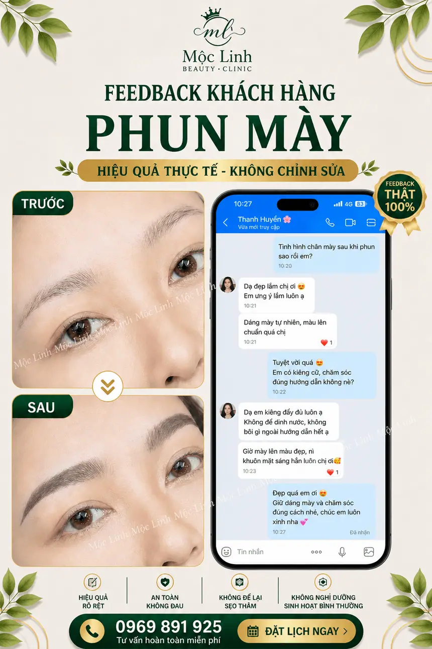 Phun xăm lông mày phun môi uy tín Hải Phòng
