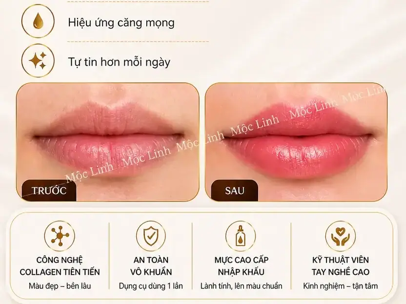 Phun xăm lông mày - phun môi phong thủy Nam Nữ Hải tại Thẩm Mỹ Mộc Linh Hải Phòng - hình 5