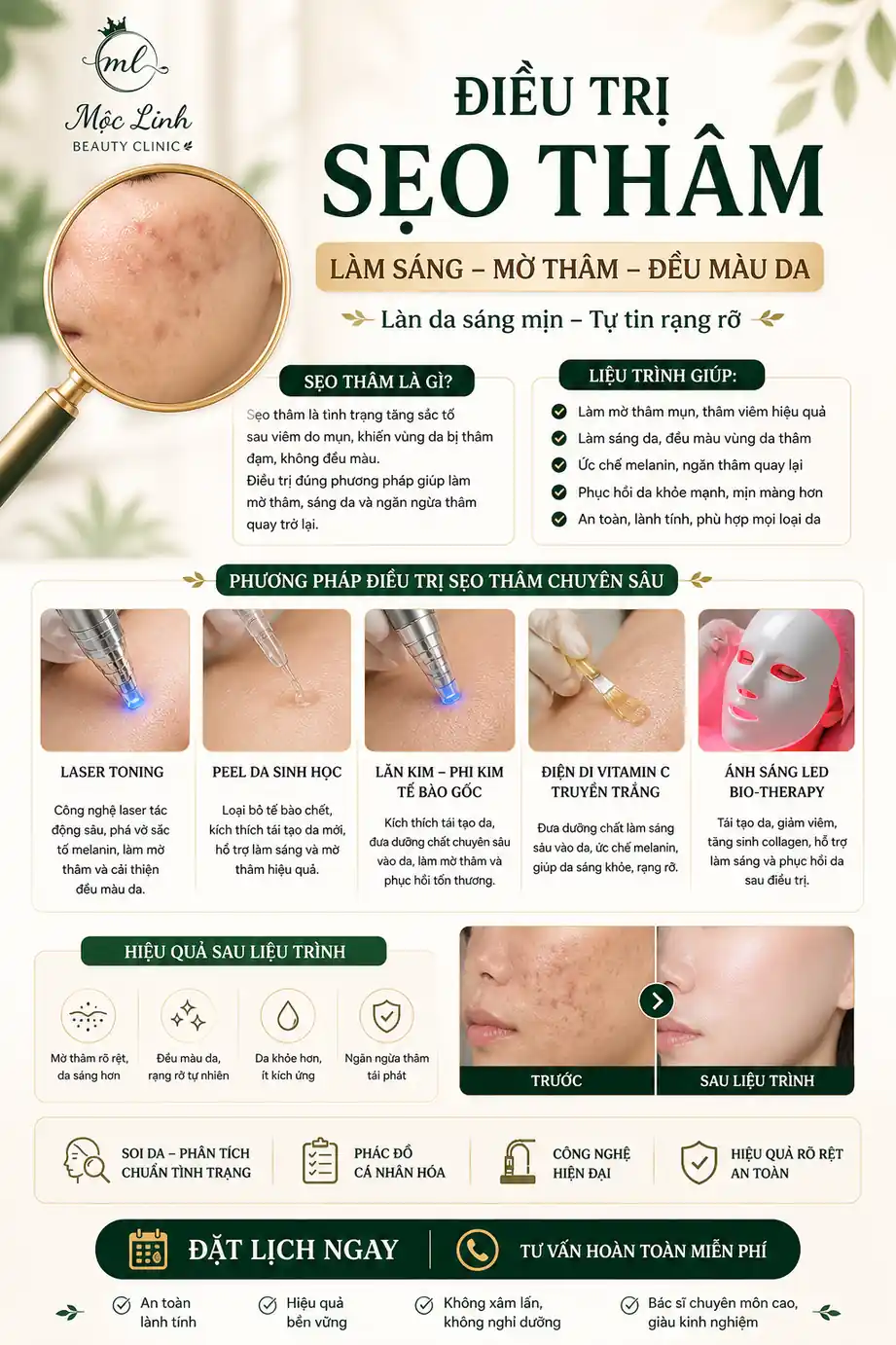 Điều trị sẹo lồi tại Thẩm Mỹ Mộc Linh Hải Phòng