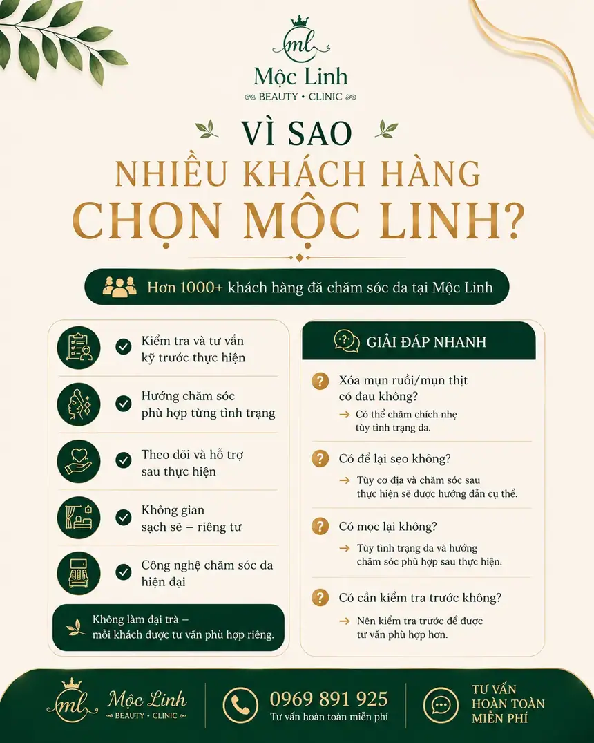 Tẩy nốt ruồi, mụn cơm, mụn thịt tại Thẩm Mỹ Mộc Linh Hải Phòng - hình 12