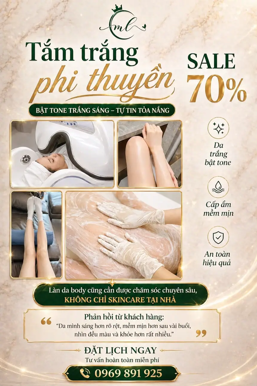 Chuyên viên thực hiện tắm trắng phi thuyền tại Hải Phòng