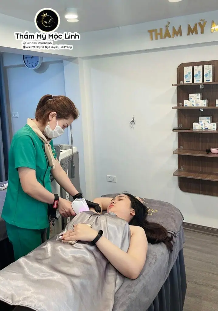 Triệt lông nách tại Thẩm Mỹ Mộc Linh Hải Phòng - hình 2