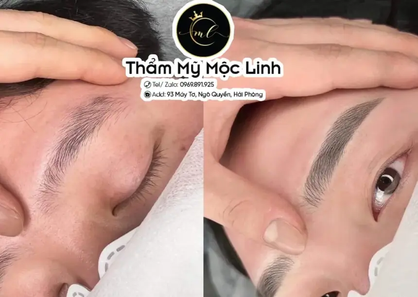 Phun xăm lông mày - phun môi phong thủy Nam Nữ Hải tại Thẩm Mỹ Mộc Linh Hải Phòng - hình 38