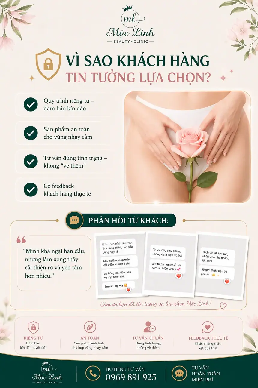 Làm hồng vùng kín bằng công nghệ laser tại Thẩm Mỹ Mộc Linh Hải Phòng - hình 7