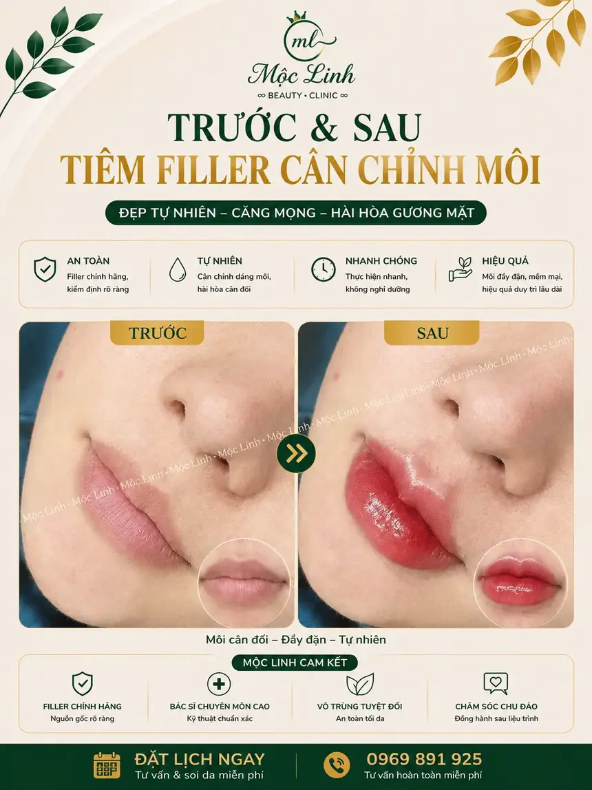 Tiêm filler cằm tạo dáng V-line tại Mộc Linh Hải Phòng