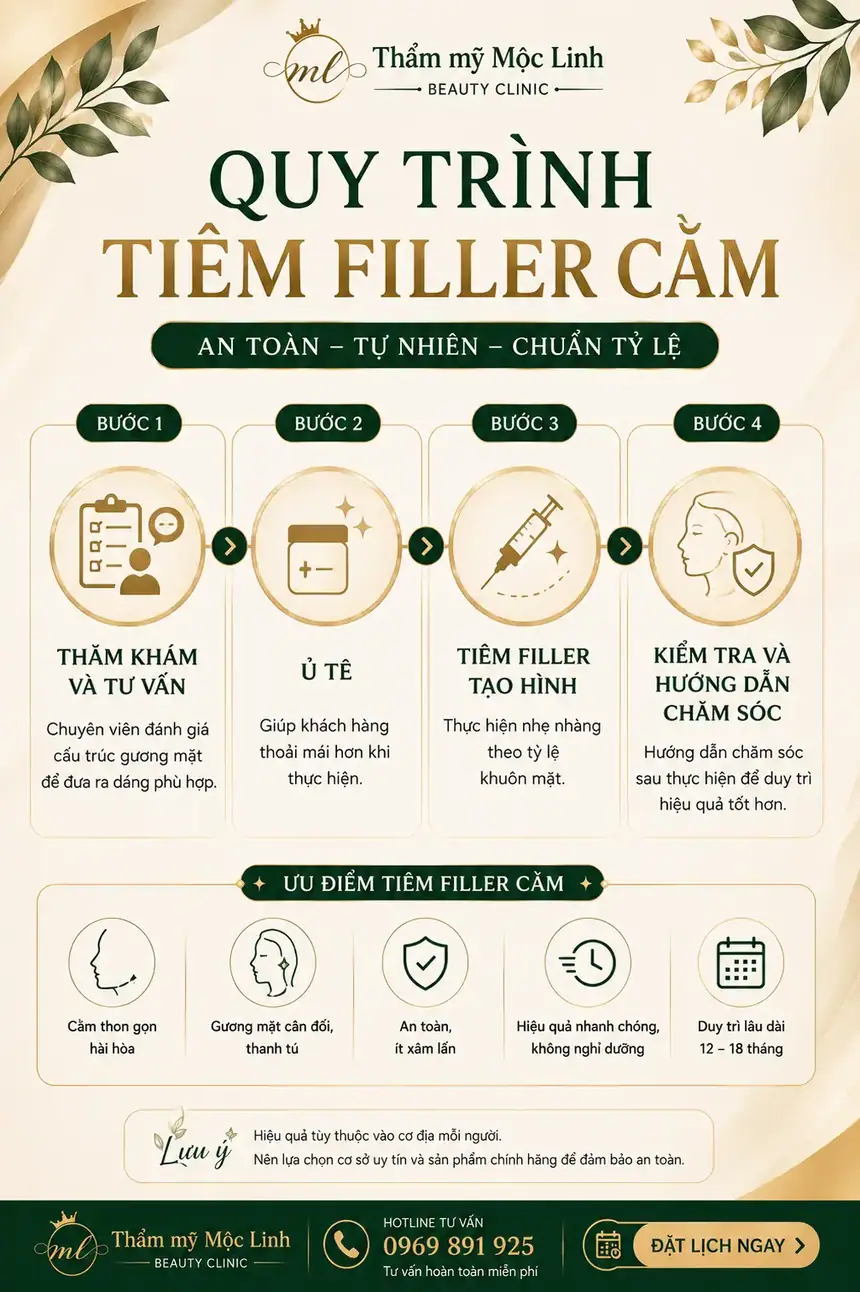 Chất làm đầy filler chính hãng tại Thẩm Mỹ Mộc Linh Hải Phòng