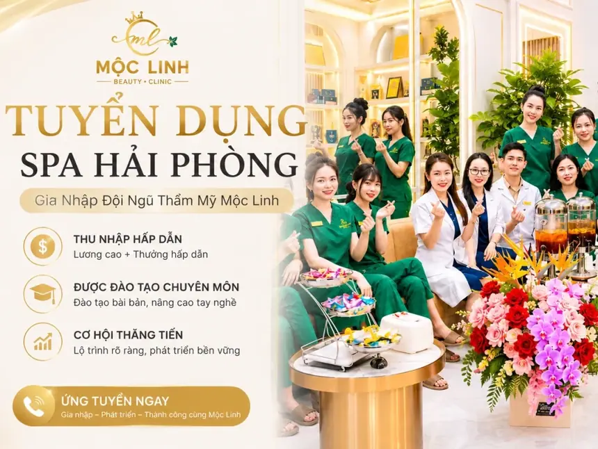 Tuyển dụng Spa Hải Phòng tại Thẩm Mỹ Mộc Linh - hình 5