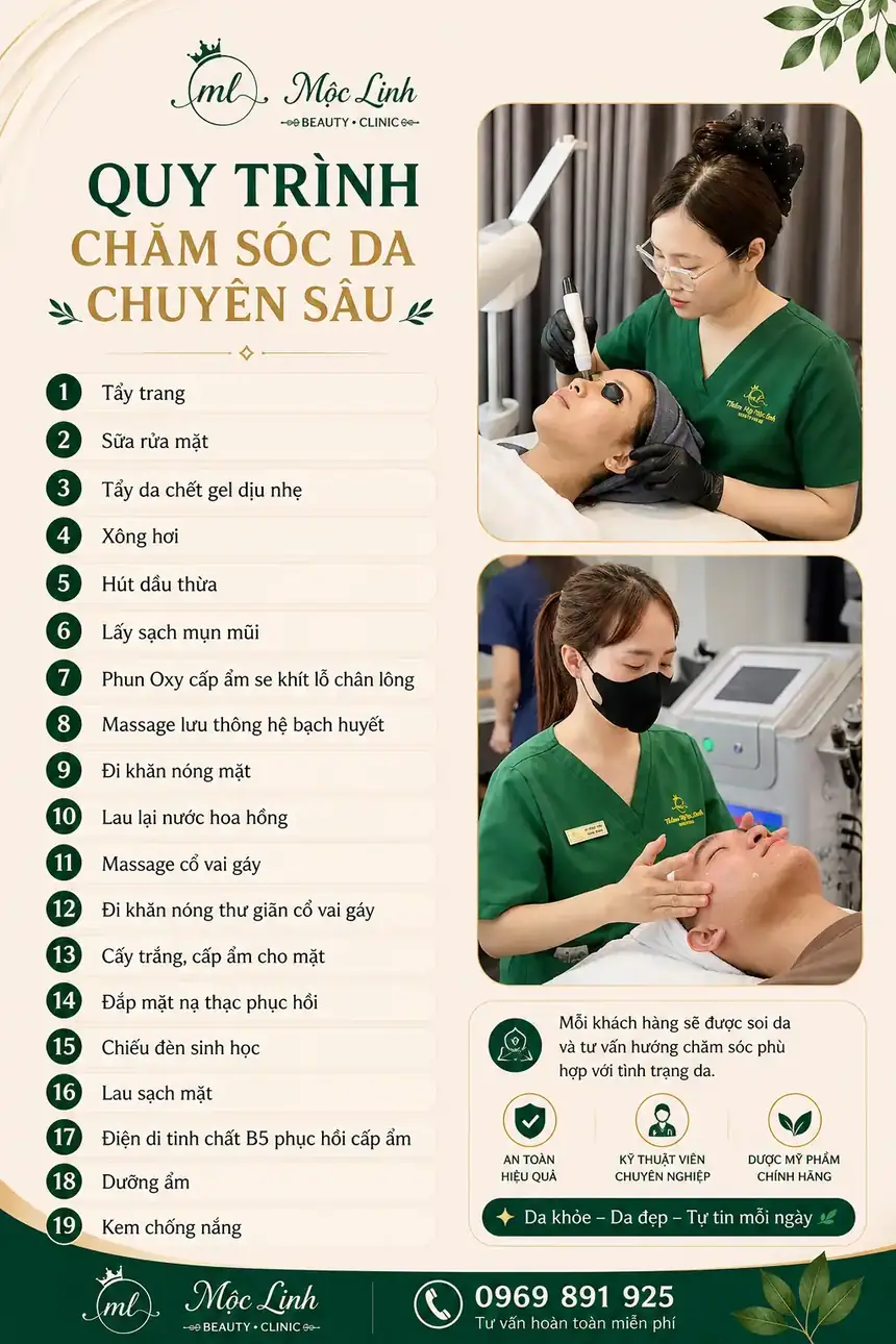 Chăm sóc da mặt tại Thẩm Mỹ Mộc Linh Hải Phòng - hình 3