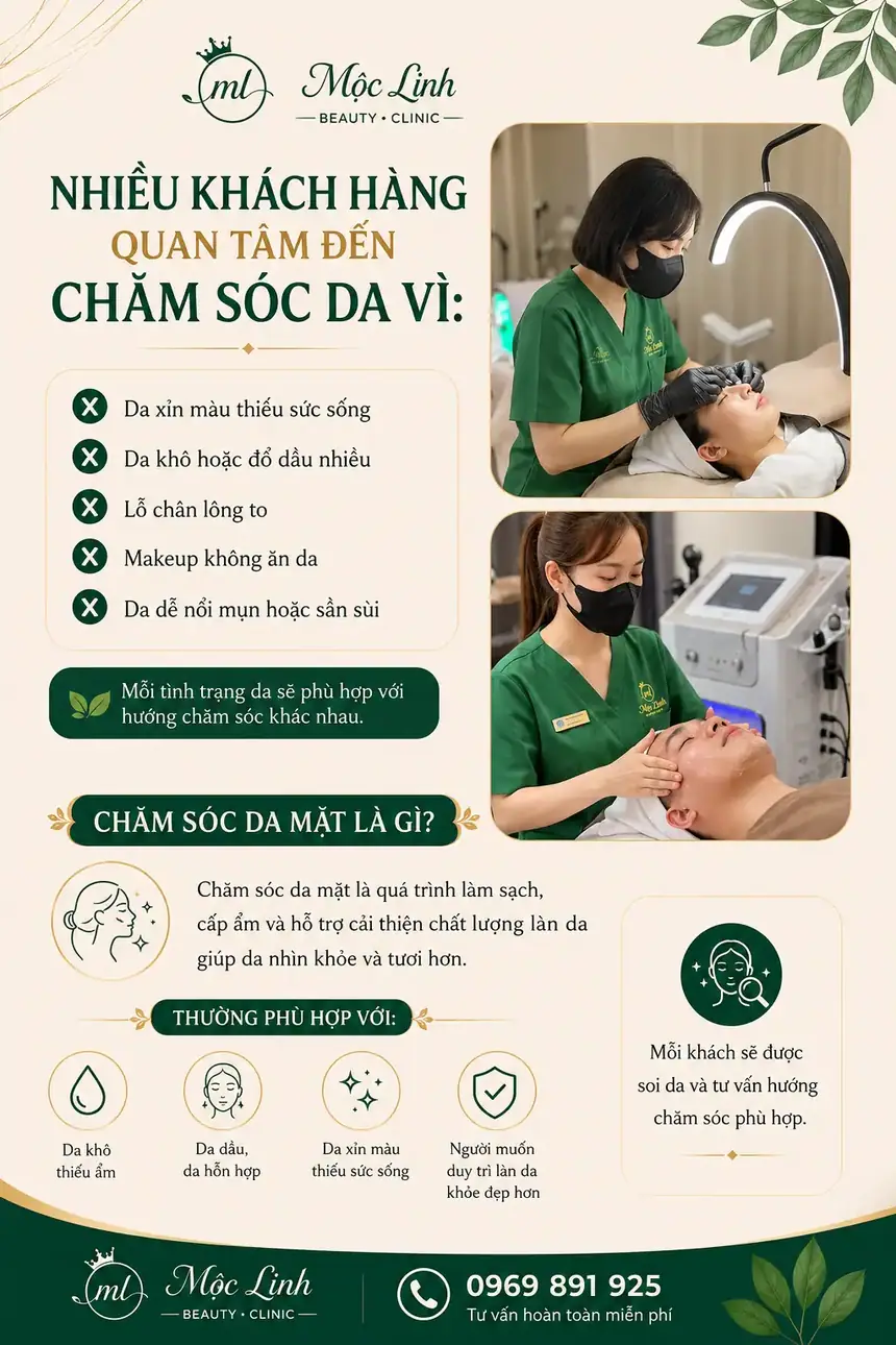 Chăm sóc da mặt tại Thẩm Mỹ Mộc Linh Hải Phòng - hình 2