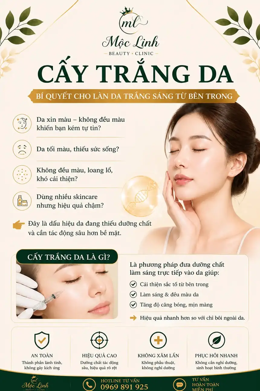 Cấy trắng da tại Thẩm Mỹ Mộc Linh Hải Phòng - hình 2