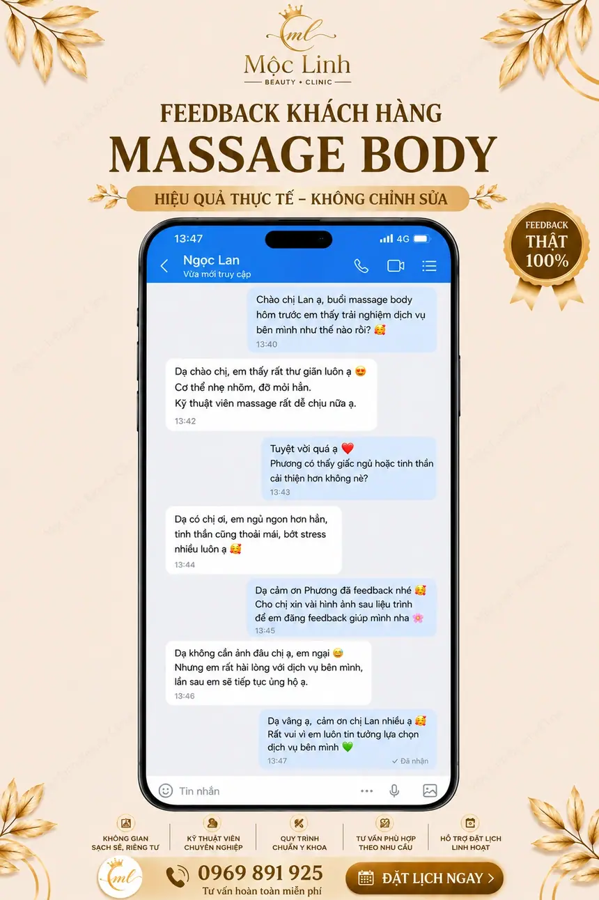 Massage Dưỡng Sinh Trị Liệu Hải Phòng tại Thẩm Mỹ Mộc Linh - hình 4