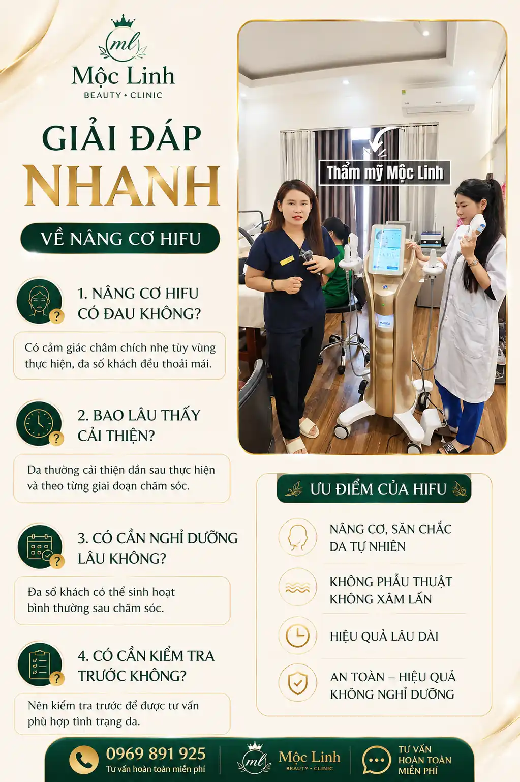 Nâng cơ công nghệ Hifu hiện đại bậc nhất tại Thẩm Mỹ Mộc Linh Hải Phòng - hình 8