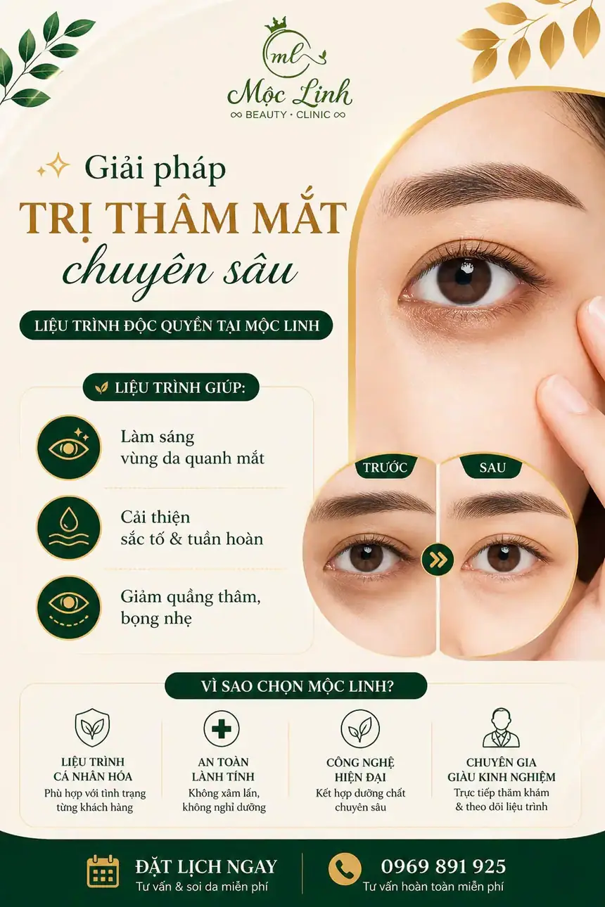 Chữa thâm mắt uy tín Hải Phòng tại Thẩm Mỹ Mộc Linh - hình 4