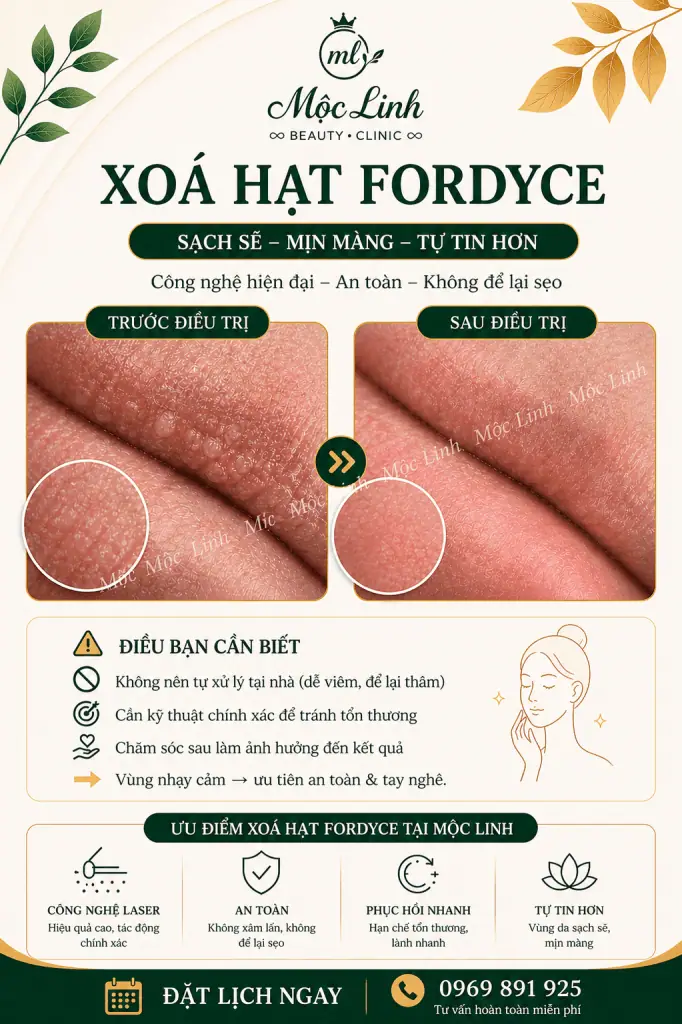 Xoá hạt Fordyce Hải Phòng tại Thẩm Mỹ Mộc Linh - hình 4