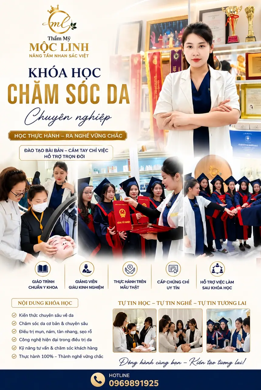 Đào Tạo Nghề Làm Đẹp Uy Tín Tại Hải Phòng tại Thẩm Mỹ Mộc Linh - hình 3