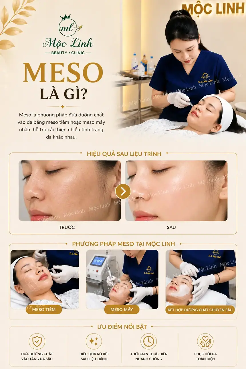 Tiêm meso trị thâm sạm tại Thẩm Mỹ Mộc Linh Hải Phòng