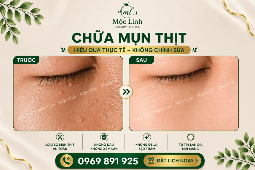 Điều trị mụn thịt uy tín tại Hải Phòng tại Thẩm Mỹ Mộc Linh - hình 4