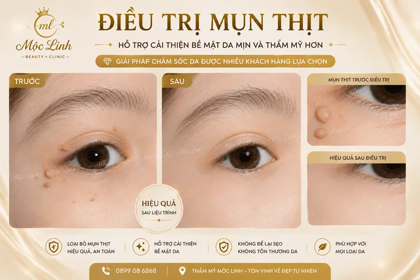 Điều trị mụn thịt uy tín tại Hải Phòng tại Thẩm Mỹ Mộc Linh - hình 1