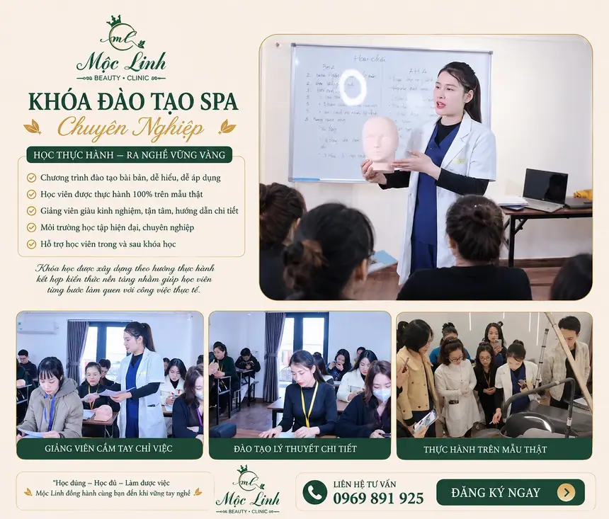 Đào Tạo Nghề Làm Đẹp Uy Tín Tại Hải Phòng tại Thẩm Mỹ Mộc Linh - hình 2