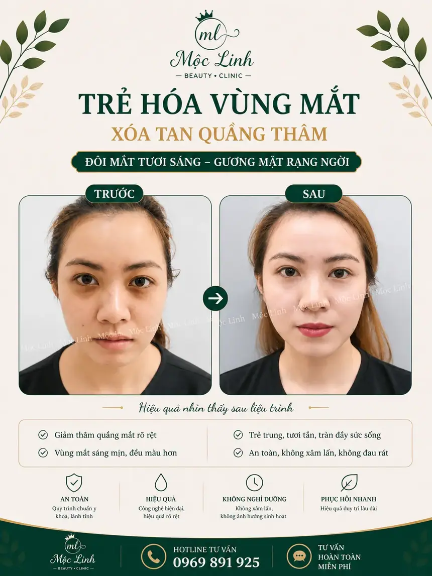 Chữa thâm mắt uy tín Hải Phòng tại Thẩm Mỹ Mộc Linh - hình 6