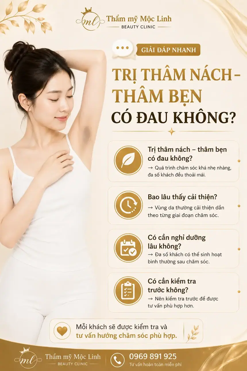 Trị thâm nách - bẹn Hải Phòng tại Thẩm Mỹ Mộc Linh - hình 7