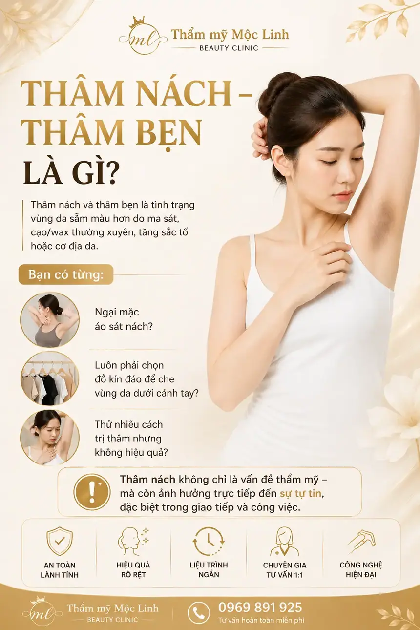 Trị thâm nách - bẹn Hải Phòng tại Thẩm Mỹ Mộc Linh - hình 4