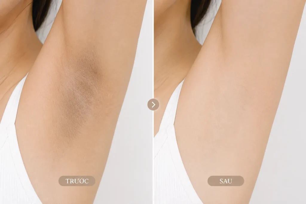 Trị thâm nách - bẹn Hải Phòng tại Thẩm Mỹ Mộc Linh - hình 3