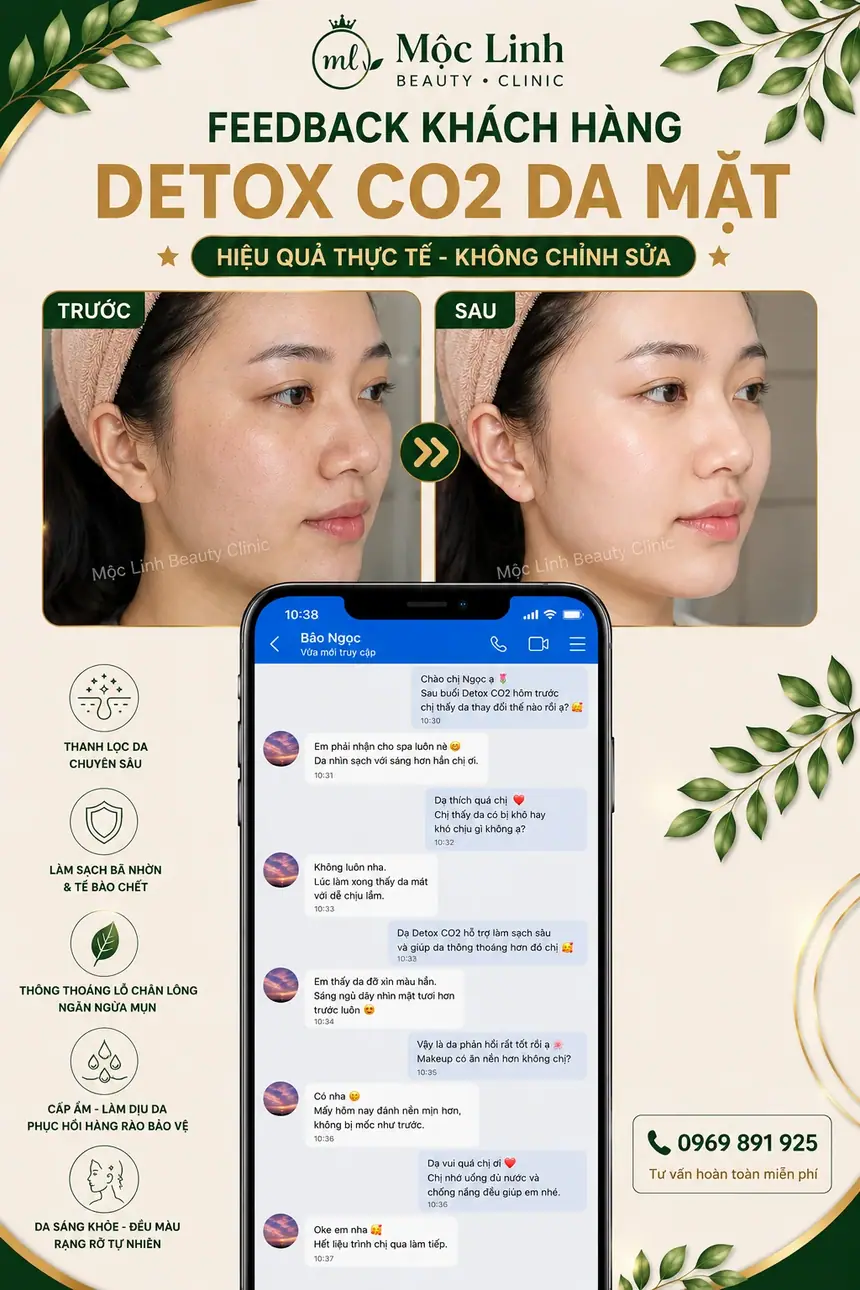Chăm sóc da với detox da co2 tại Hải Phòng