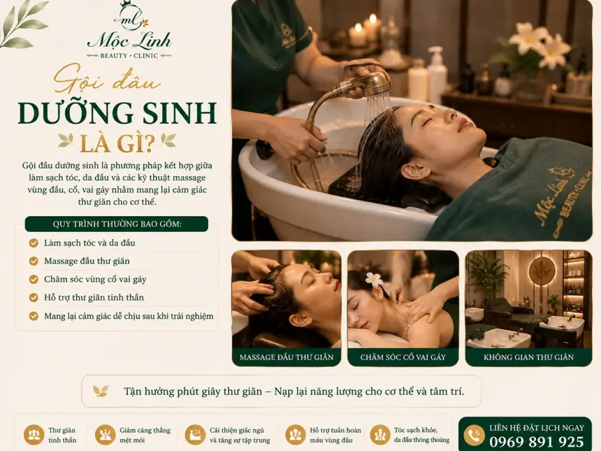 Gội Đầu Dưỡng Sinh Hải Phòng tại Thẩm Mỹ Mộc Linh - hình 4