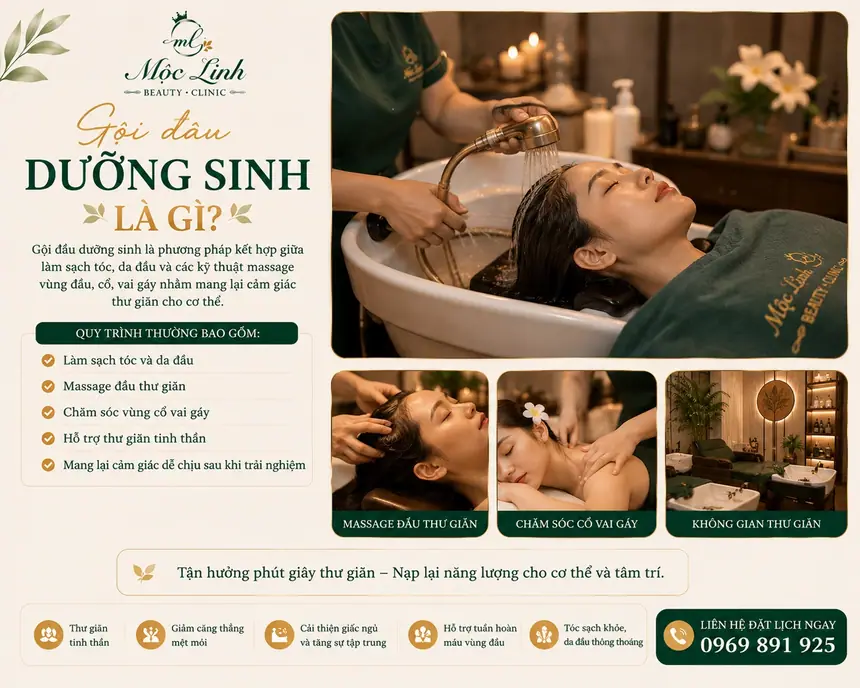 Gội Đầu Dưỡng Sinh Hải Phòng tại Thẩm Mỹ Mộc Linh - hình 2
