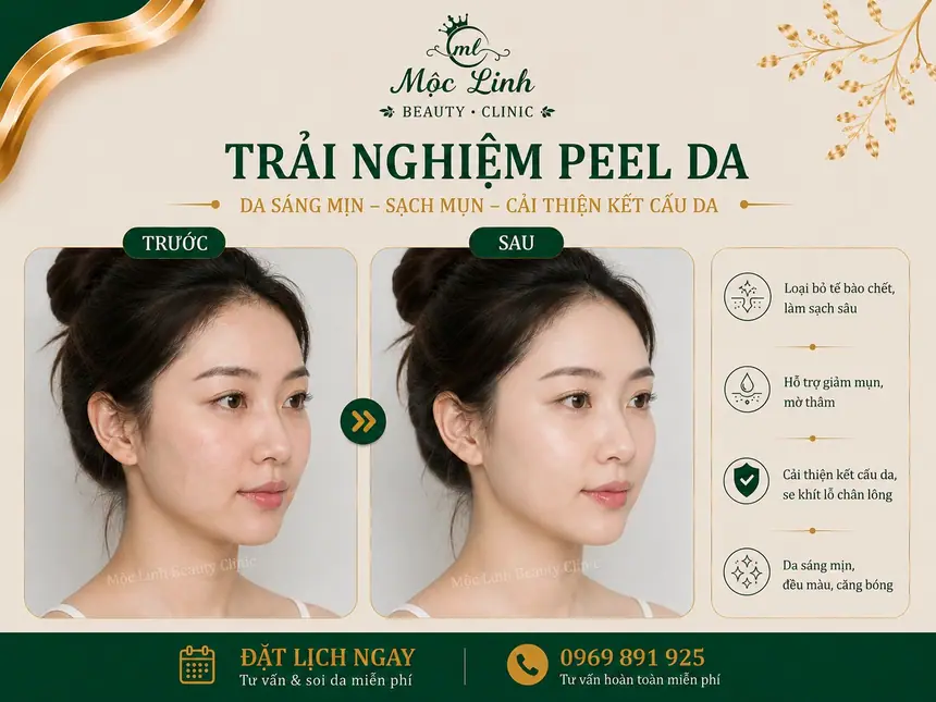 Peel da công nghệ cao tại Mộc Linh Hải Phòng