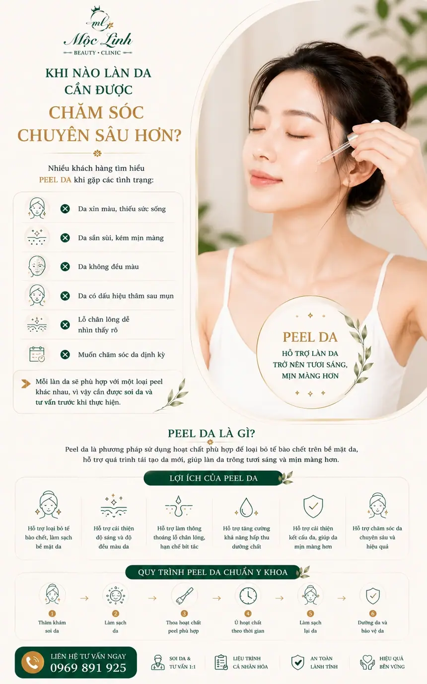 Hình ảnh thực tế dịch vụ peel da tại Hải Phòng
