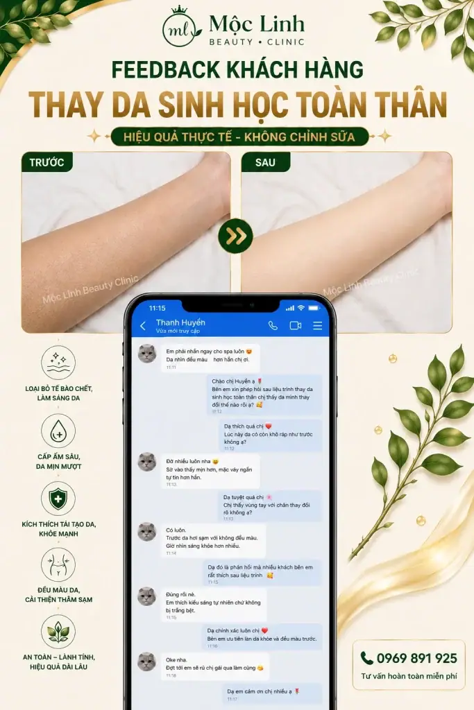 Thay Da Sinh Học Hải Phòng – Khi Làn Da Cần Một Chu Kỳ tại Thẩm Mỹ Mộc Linh - hình 3