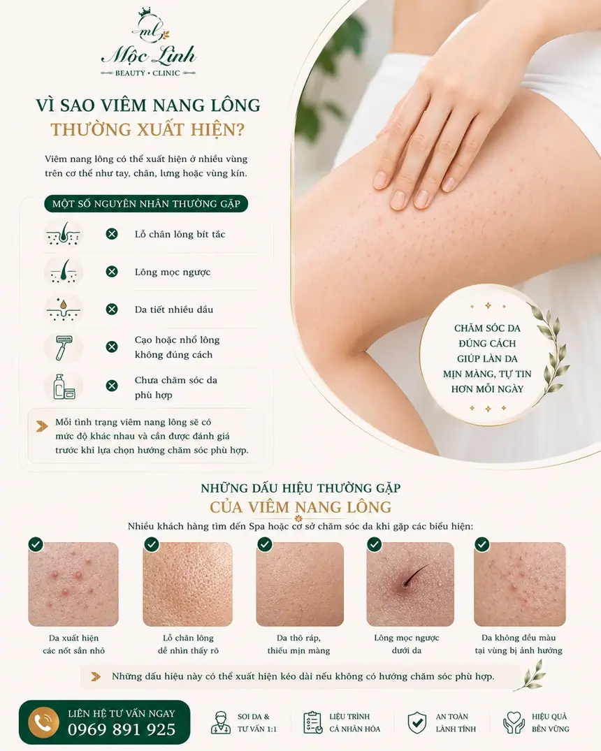 Quy trình điều trị viêm nang lông chuẩn y khoa tại Hải Phòng