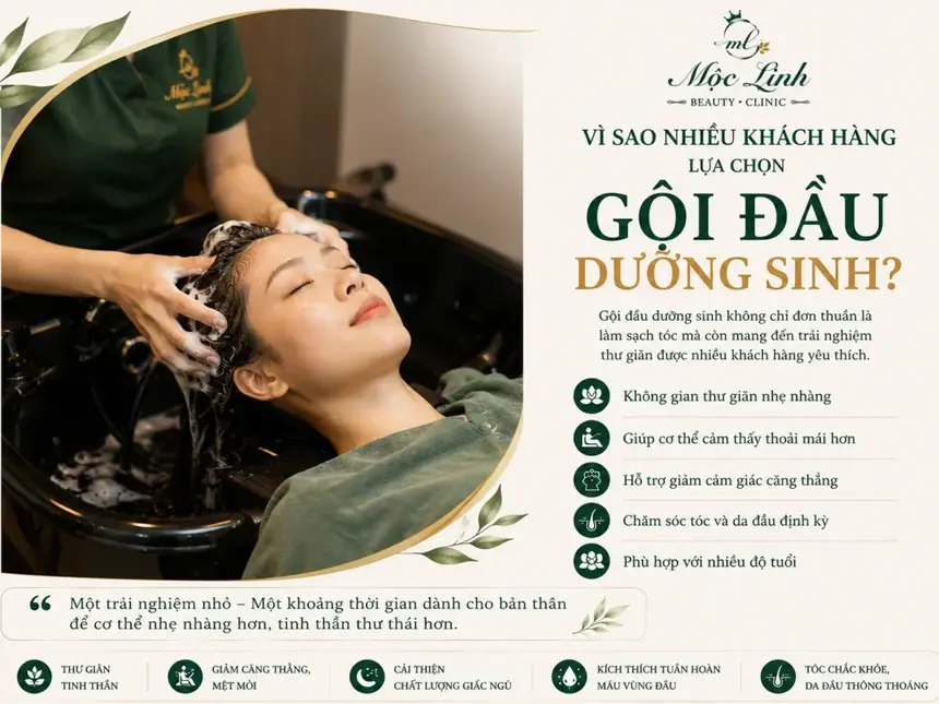Gội Đầu Dưỡng Sinh Hải Phòng tại Thẩm Mỹ Mộc Linh - hình 3