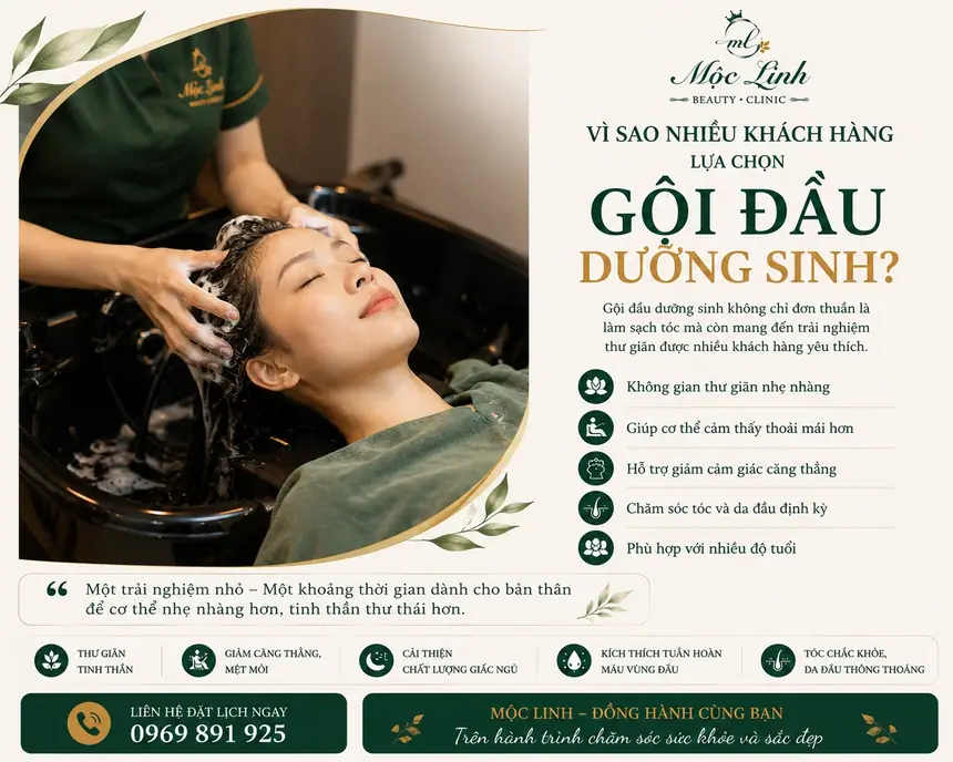 Gội Đầu Dưỡng Sinh Hải Phòng tại Thẩm Mỹ Mộc Linh - hình 3