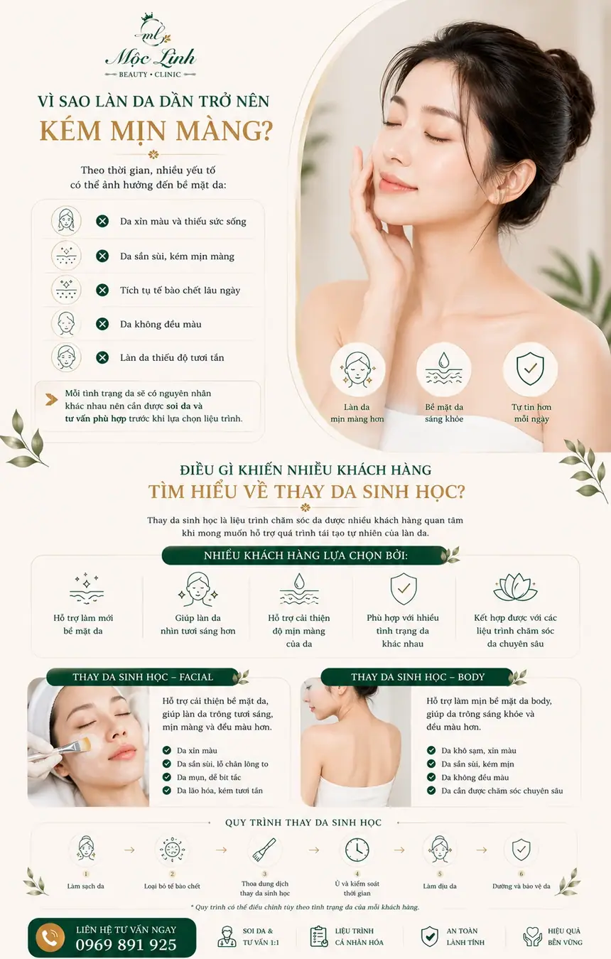 Quy trình thay da sinh học chuẩn y khoa tại Hải Phòng