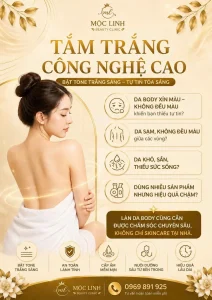 Tắm trắng công nghệ cao - Tắm trắng tại Thẩm mỹ viện Mộc Linh Hải Phòng